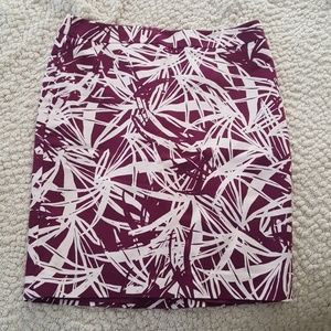 LOFT Palm Pencil Skirt